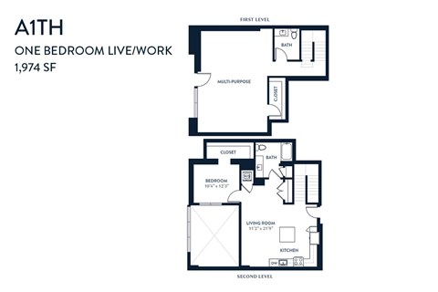One Bedroom A1TH 1974 SF - Resa Long Beach